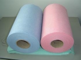 House , Hospital , Agriculture Spunlace Nonwoven Fabric Roll 50% Viscose 50% Polyester 60gsm