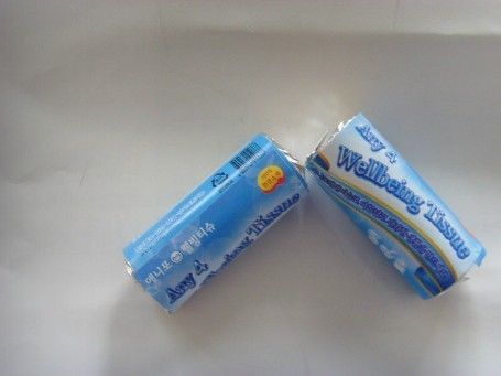 Printing Disposable Magic Coin Tissue Tablet Compressed Napkin 22*24 CM