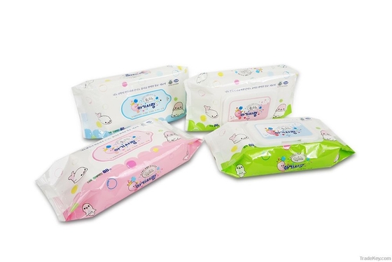 Mouth and Hand Baby Wet Tissue Baby Skin Cleaning Wipes with Lint-free Paper